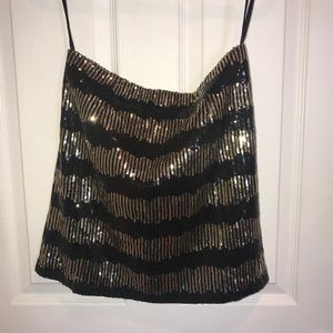 Mini sequin skirt